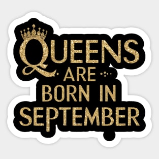 Queen Are Born In September Sticker